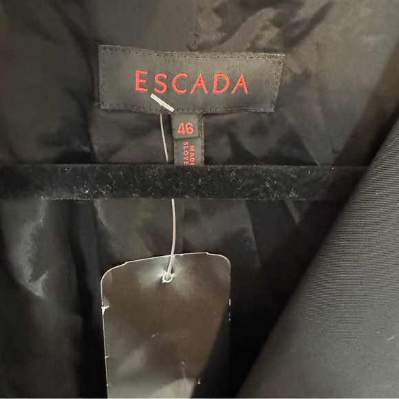 NWT Escada Techno Jacket Black Size 46 (US 14-16) - Picture 6 of 8